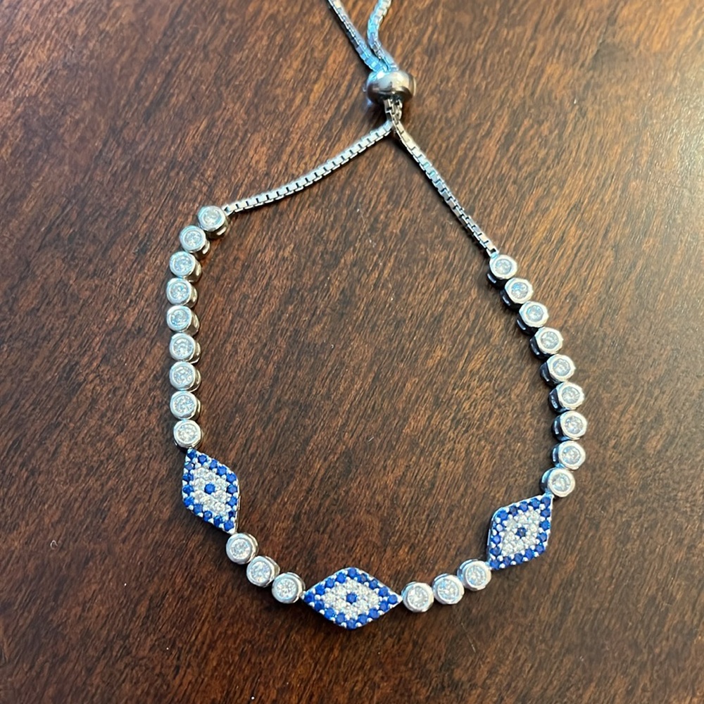 Adjustable Evil Eye Bracelet